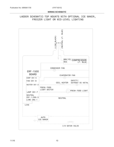 Wiring Schematic Diagram and Parts List for LFHT1831QF5  Frigidaire Refrigerator