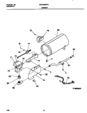 BURNER Diagram and Parts List for WDG546RFS1  Frigidaire Dryer