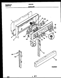 BACKGUARD Diagram and Parts List for FEF351SADB  Frigidaire Range