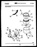 TUB DETAIL Diagram and Parts List for AWP330F2W  Kelvinator Washer