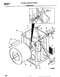CABINET / DRUM Diagram and Parts List for FDG546RBT2  Frigidaire Dryer