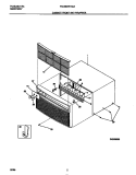 CABINET FRONT AND WRAPPER Diagram and Parts List for FAC083W7A5A  Frigidaire Air Conditioner