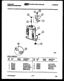 COMPRESSOR PARTS Diagram and Parts List for AW09NT5F1  Frigidaire Air Conditioner