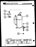 COMPRESSOR Diagram and Parts List for MH525C2S5  Kelvinator Air Conditioner