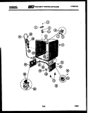 TUB PARTS Diagram and Parts List for DW44500FW1  Frigidaire Dishwasher
