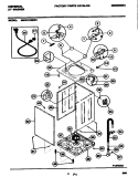 CABINET Diagram and Parts List for MWX121RBW1  Frigidaire Washer