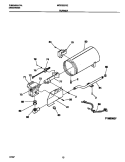 BURNER Diagram and Parts List for MDG336RES1  Frigidaire Dryer