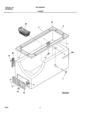 CABINET Diagram and Parts List for WFC15M4BW1  Westinghouse Freezer