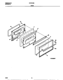 DOOR Diagram and Parts List for MGF324BEWA  Frigidaire Range