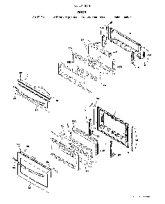 Door Diagram and Parts List for 79078143414  Kenmore Range