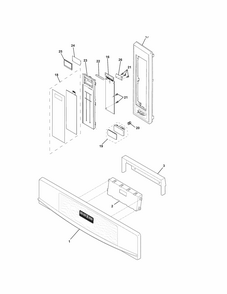 Control Panel Diagram and Parts List for 79047843409  Kenmore Microwave