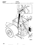 CABINET / DRUM Diagram and Parts List for MDG336RES0  Frigidaire Dryer