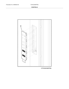 Controls Diagram and Parts List for FGHG2366PFBA  Frigidaire Refrigerator