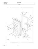 DOOR Diagram and Parts List for GFU21M7HW2  Gibson Freezer
