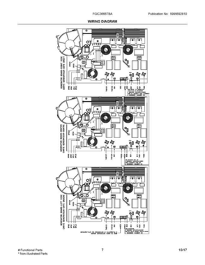 05 - Wiring Diagram Diagram and Parts List for FGIC3666TBA  Frigidaire Cooktop