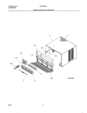 WRAPPER Diagram and Parts List for FAC085K7A2  Frigidaire Air Conditioner