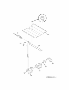 Burner Diagram and Parts List for 79045082510  Kenmore Wall Oven