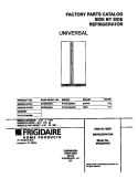 COVER Diagram and Parts List for MRS20HNGD0  Frigidaire Refrigerator