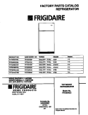 COVER Diagram and Parts List for FRT20NGCD5  Frigidaire Refrigerator
