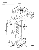 CABINET Diagram and Parts List for FRT18ISGHD0  Frigidaire Refrigerator