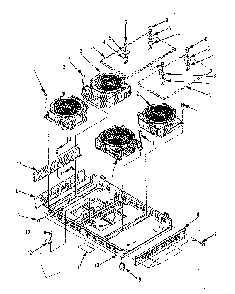 Frame Parts Diagram and Parts List for 5644498511  Kenmore Cooktop