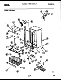 CABINET PARTS Diagram and Parts List for FV19F5WXFE  Gibson Freezer