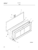 DOOR Diagram and Parts List for F81C13M3W1  Frigidaire Freezer