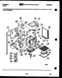 LOWER BODY PARTS Diagram and Parts List for REM638BDW4  Frigidaire Range