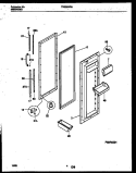 REFRIGERATOR DOOR PARTS Diagram and Parts List for TRS26WRAB0  Tappan Refrigerator
