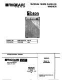 COVER Diagram and Parts List for GWS645RBS3  Gibson Washer