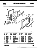 DOOR PARTS Diagram and Parts List for CEC3M5WSAC  Gibson Range