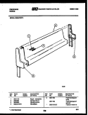 BACKGUARD Diagram and Parts List for G30LPNL2  Frigidaire Range