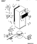 COOLING SYSTEM Diagram and Parts List for PRT154MCD4  Frigidaire Refrigerator