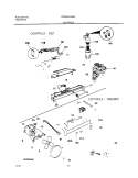 CONTROLS Diagram and Parts List for FRS26ZNJSB2  Frigidaire Refrigerator