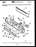 CONSOLE AND CONTROL PARTS Diagram and Parts List for WDSLW0  Frigidaire Washer