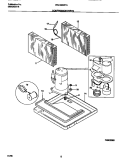 COMPRESSOR PARTS Diagram and Parts List for WAC086W7A1  Frigidaire Air Conditioner