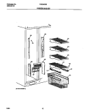 FREEZER SHELVES Diagram and Parts List for FRS24BGGW4  Frigidaire Refrigerator