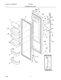 REFRIGERATOR DOOR Diagram and Parts List for GLHS38EJB1  Frigidaire Refrigerator