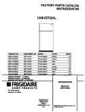 COVER Diagram and Parts List for MRT15CNED6  Frigidaire Refrigerator