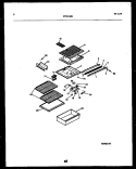 SHELVES AND SUPPORTS Diagram and Parts List for GTN/GTL142WK2  Frigidaire Refrigerator