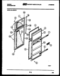 DOOR PARTS Diagram and Parts List for 95-1439-23-00  Tappan Refrigerator