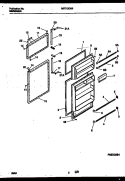 DOOR PARTS Diagram and Parts List for MRT15CNBD2  Frigidaire Refrigerator
