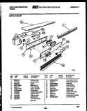 CONTROL PANEL Diagram and Parts List for KB152LM2  Frigidaire Wall Oven
