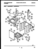 CABINET PARTS Diagram and Parts List for WWX233YBD0  Frigidaire Washer