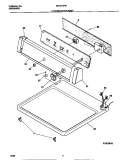 CONTROLS / TOP PANEL Diagram and Parts List for MDG216REW0  Frigidaire Dryer