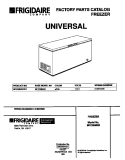 COVER Diagram and Parts List for MFC09M2BW1  Uni Freezer
