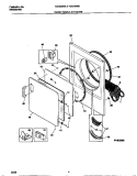 FRONT PANEL / LINT FILTER Diagram and Parts List for TDE546RBW2  Tappan Dryer