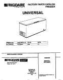 COVER Diagram and Parts List for MFC23M4BW5  Frigidaire Freezer