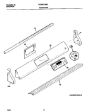 BACKGUARD Diagram and Parts List for FCS367CHBD  Frigidaire Range