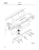 BACKGUARD Diagram and Parts List for FPF311PHDB  Frigidaire Range